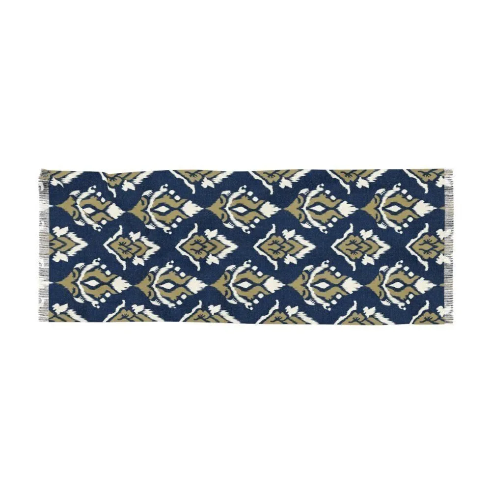 NWT Porter Anna- Navy & Gold Women's Scarf in Ikat